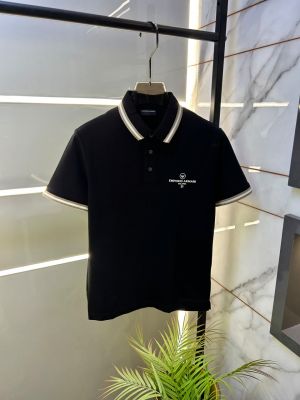 Emporio Arman Black Polo Premium Collar Neck T-shirt F3849-B2