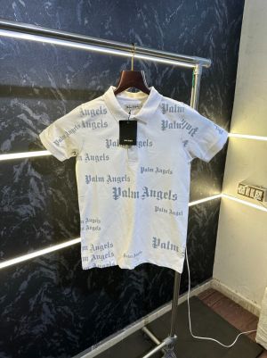 Palm Angel All Over Print Polo Tshirt White