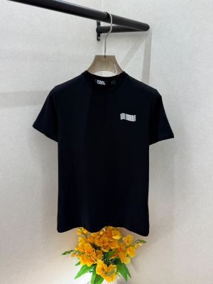 Karl Lagerfeld Black Premium Round Neck T-shirt F5026-B1