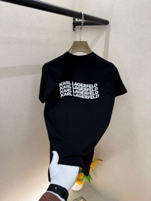 Karl Lagerfeld Black Premium Round Neck T-shirt F5026-B1