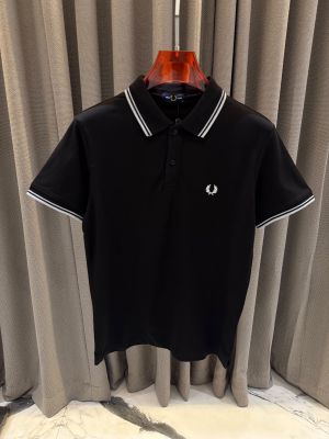Fred Perry Chest Logo Polo T-shirt Black