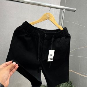 Zar Black Linen Bermuda Premium Shorts 445