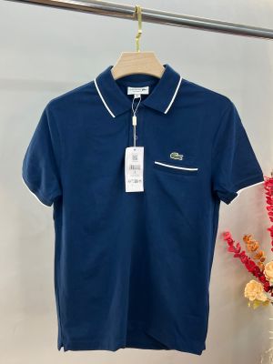 Lacost Polo Navy blue 240 GSM cotton Pique fabric Polo sale 2308