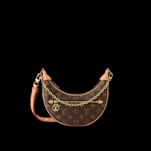 s Vuitton loop monogram bag with box 5934