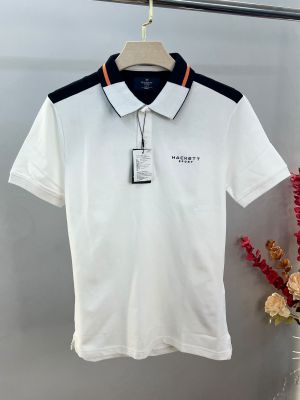 Hacket Polo white 240 GSM cotton Pique fabric Polo sale 3214