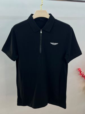 Hacket Polo black 240 GSM cotton Pique fabric Polo sale 1829