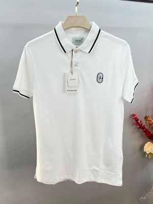 Coac white 240 GSM cotton Pique fabric Polo sale 2814