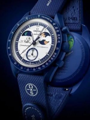 OMEGGAA SWATC MOON BLUE AT427