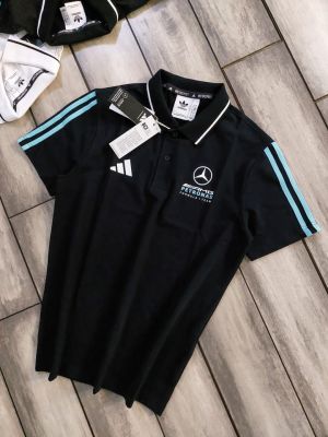 Adida Navy Collar Neck Premium Printed Polo T-shirt F5076-NY