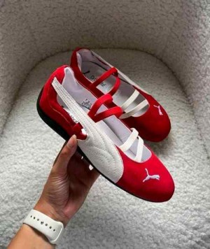 Pumaa Speedcat Ballet Suede Red White  133