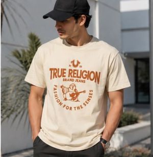 TRUE RELIGION CREME PREMIUM TSHIRT