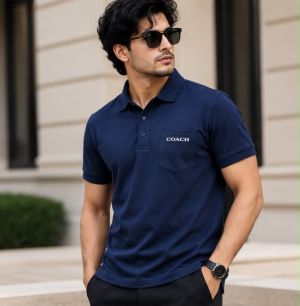 COACCH PREMIUM BLUE IMPORTED POLO