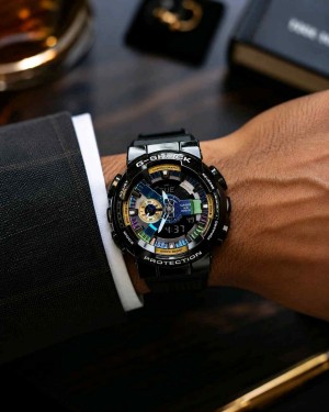 G Shock GA 110 Black & Purple