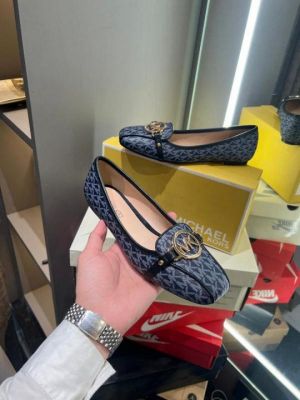 Michael1093 Kors MK Fulton Flat Shoes With OG Box & Dust Bag & Carry Bag (Printed Blue - 1093)