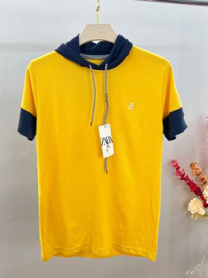 Zar polo yellow 240 GSM cotton Pique fabric Polo sale 003