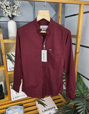 Lac Lenin Collor Shirt Wine  K254-WN