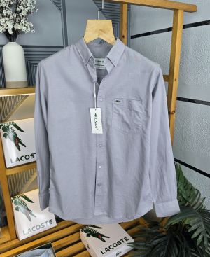 Lac Lenin Collor Shirt Grey  K254-GY
