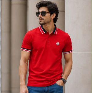 MONCCLER RED PREMIUM CLASSIC POLO