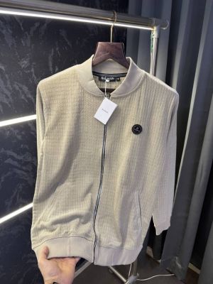 Balmai Paris Knitted Zipper Jacket (Cream)
