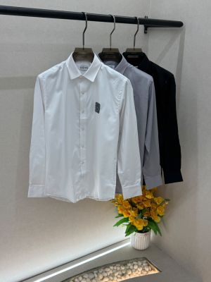 Loewe Embossed Logo Super Premium White Shirt With Brand Box Packing F3581-WH