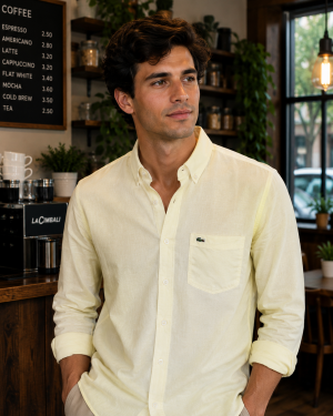 Lac Lenin Collor Shirt Lemon K254-LN