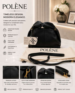POLENNE NUMERO NEUF BLACk MINI BAG PREMIUM LEATHER WITH DUST BAG