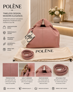 POLENNE NUMERO NEUF PINK MINI BAG PREMIUM LEATHER WITH DUST BAG