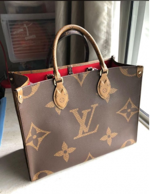 LOUUIS_VUITTION ONTHEGO PM WITH DUST COVER WITH PREMIUM QUALITY(BROWN)