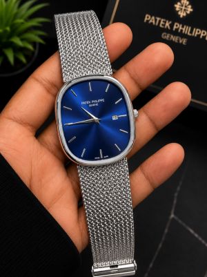 Patek Phillipe Silver Blue