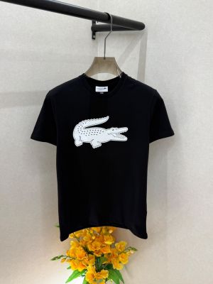 Lacost  Black Premium Printed Round Neck T-shirt F5022-B1