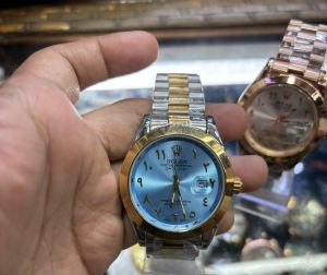 ROLLEX Day date arabic dial ice blue stainless steel jubilee belt 003