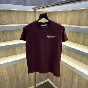 Essential Fear of God Round Neck Tshirt ( Maroon )