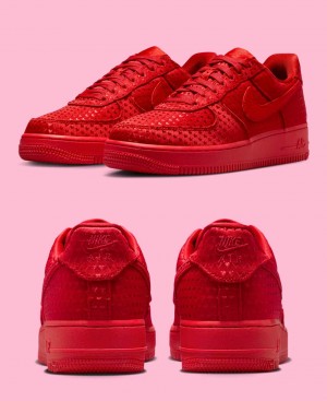 Nikee Airforce 1 Womens Retro Valentines Day Red