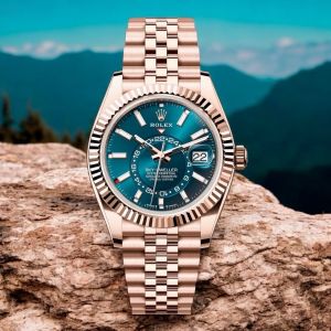 sky dwellers Rose gold blue Men.