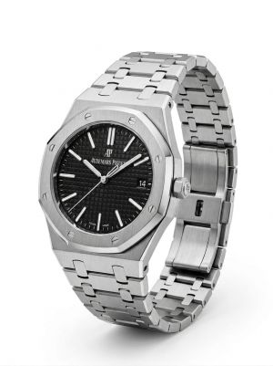 Audemaar_s Piguet Royal Oak Quartz Silver-Black