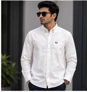 FRED PERRY WHITE CLASSIC PREMIUM SHIRT