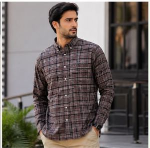 FRED PERRY BROWN PREMIUM CLASSIC SHIRT