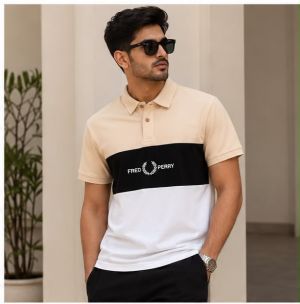 FRED PERRY BEIGE PREMIUM CLASSIC POLO