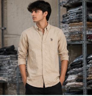 COACCH PREMIUM BEIGE DENIM SHIRT