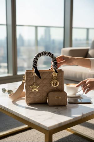 Diior_lady combo bag premium quality with box