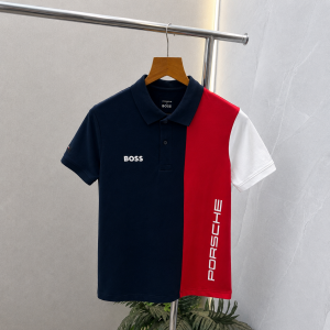 Bos X Porsche Edition Blue Red Premium Polo Tshirt 562
