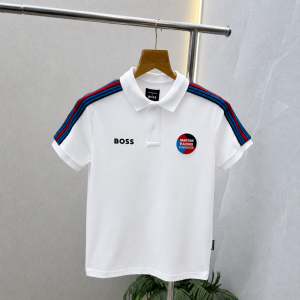 Bos X Porsche Edition White Premium Polo Tshirt 562