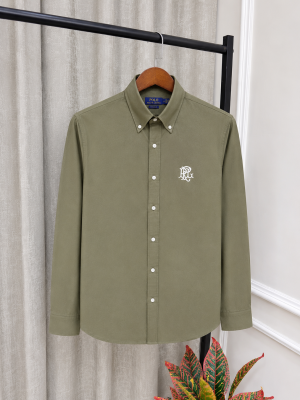 Ralp Lauren Polo Imported Olive Premium Oxford Shirt(1333)