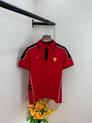 Pum Ferrari Edition Red Polo Premium Collar Neck T-shirt F3652-R3
