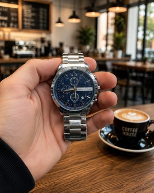 ax watch 01 blue dial