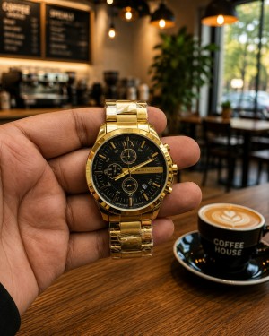 ax watch 03 gold black