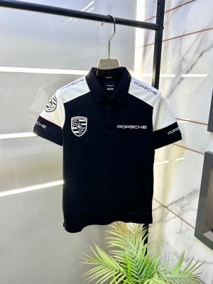 Boss x Porsche Edition Black Collar Neck Premium Polo T-shirt F5058-BL
