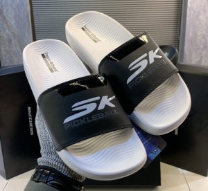 hyper burst pickleball slide WHITE BLACK