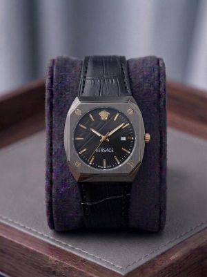 Versace Antares Quartz Silver Black 422
