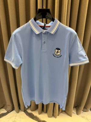 Tommy Hilfige Chest Logo Polo T-shirt Sky